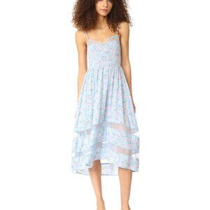 Re:Named Pastel Blue Floral High Low Dress size S